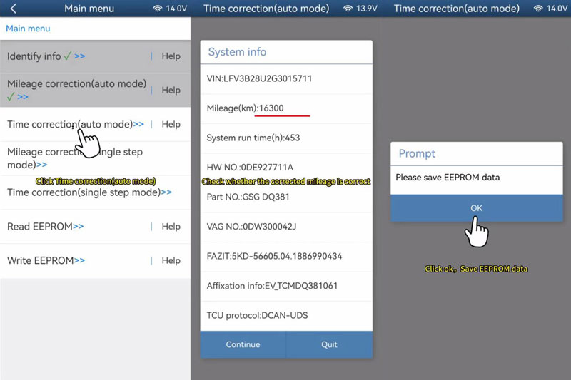yanhua acdp module 45 vw dq38x gen2 0de 0gc mileage calibration 7