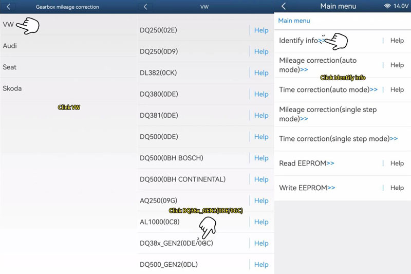 yanhua acdp module 45 vw dq38x gen2 0de 0gc mileage calibrationn 3