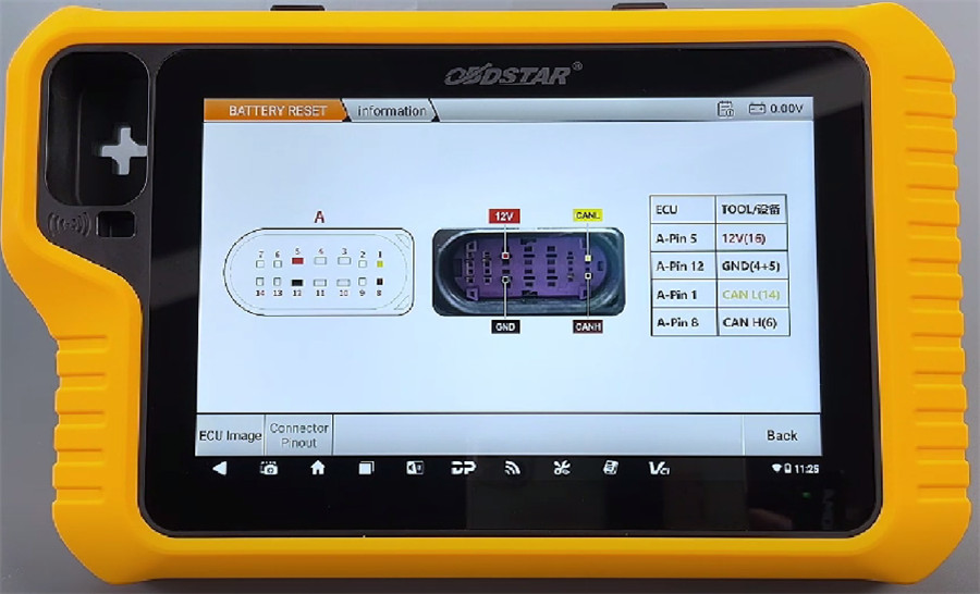 obdstar g3 reset audi bms battery 5