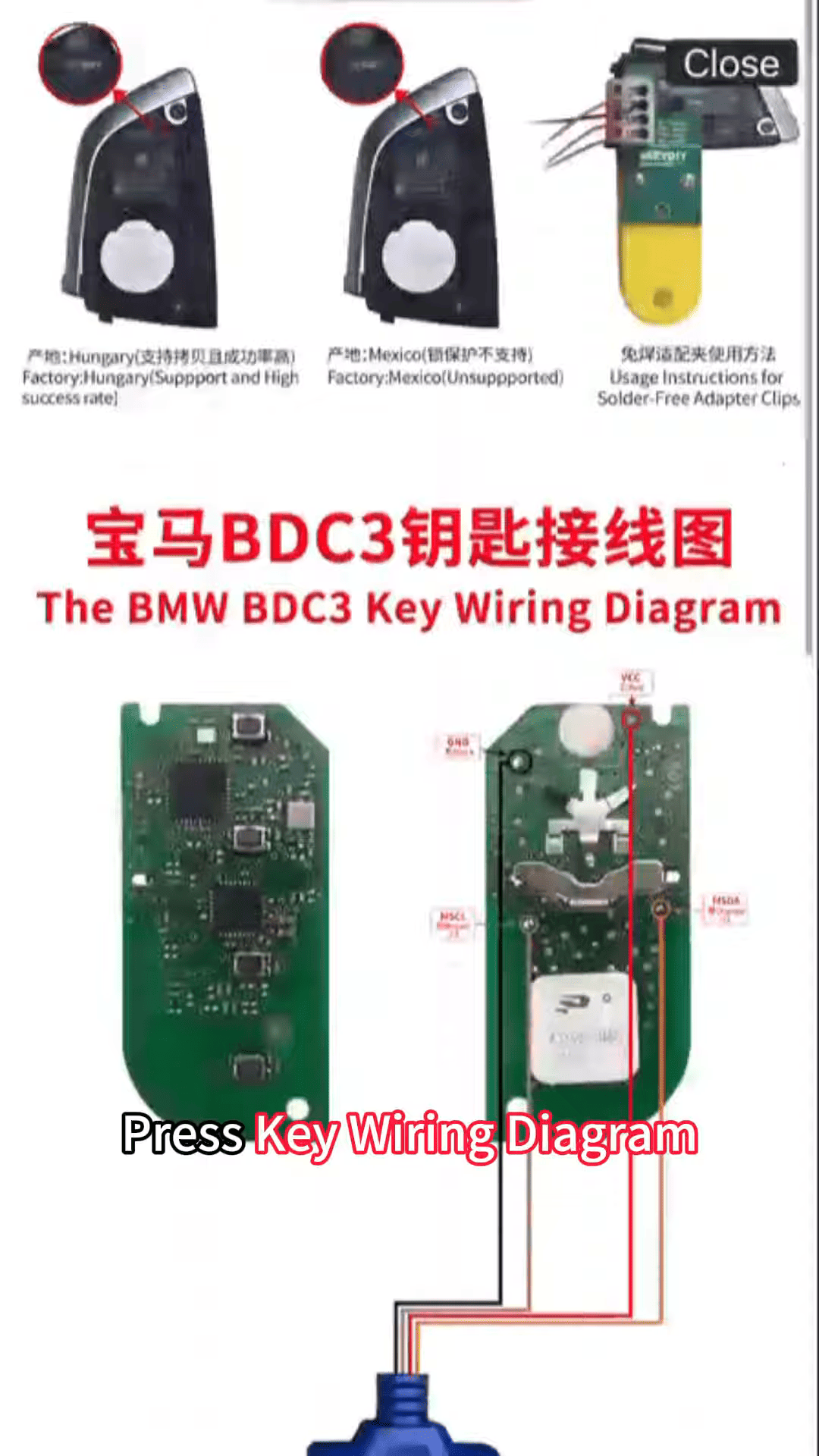 BMW BDC3 Key Duplication Made Simple with KEYDIY KD X4 3