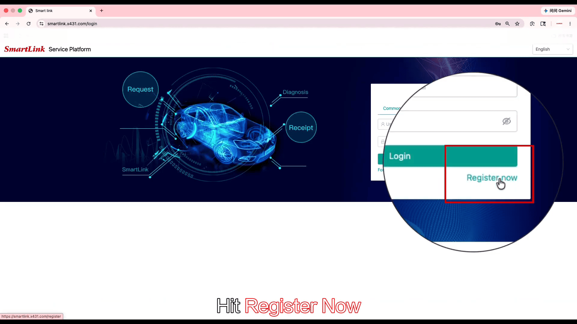 How to Register and Activate LAUNCH SmartLink C Platform Account 1