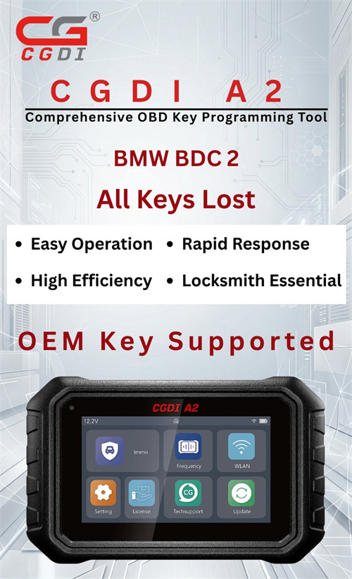 cgdi a2 bmw bdc2 all keys lost 1