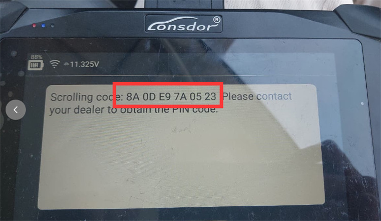 Obtain PIN Codes by Lonsdor K518 Pro
