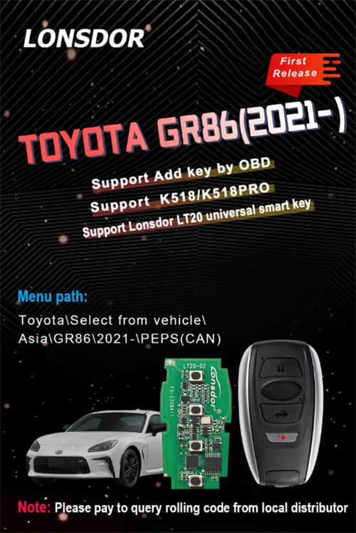 LONSDOR TOYOTA GR86 (2021-)
