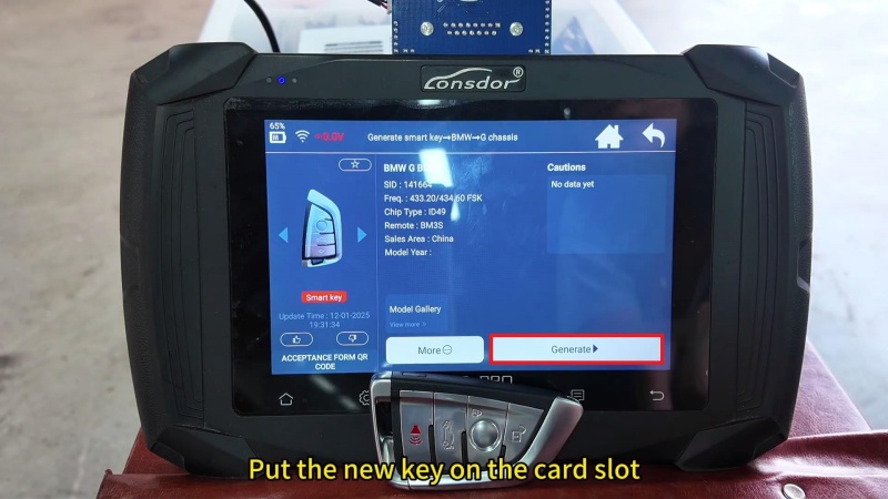 program a 2023 bmw 5 series smart key lonsdor k518pro solution 4