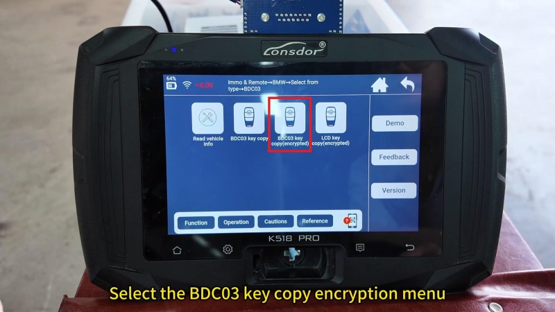 program a 2023 bmw 5 series smart key lonsdor k518pro solution 6