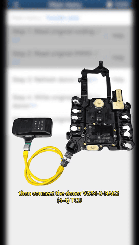 How to Transfer VGS4 TCU Immo Data Using YANHUA Module46 8