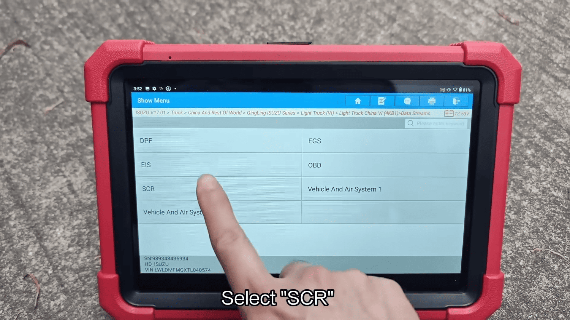 LAUNCH X431 PAD5 Reads QingLing Isuzu Fault Codes 8