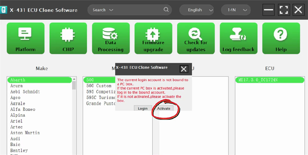 launch x431 xprog5 pc software download activate 12