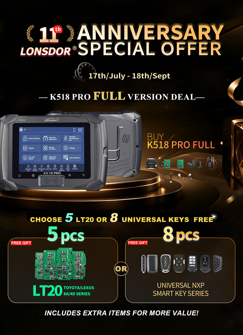 limited time lonsdor promotion up to 8 free keys with k518 pro 2 limited time lonsdor promotion up to 8 free keys with k518 pro 2
