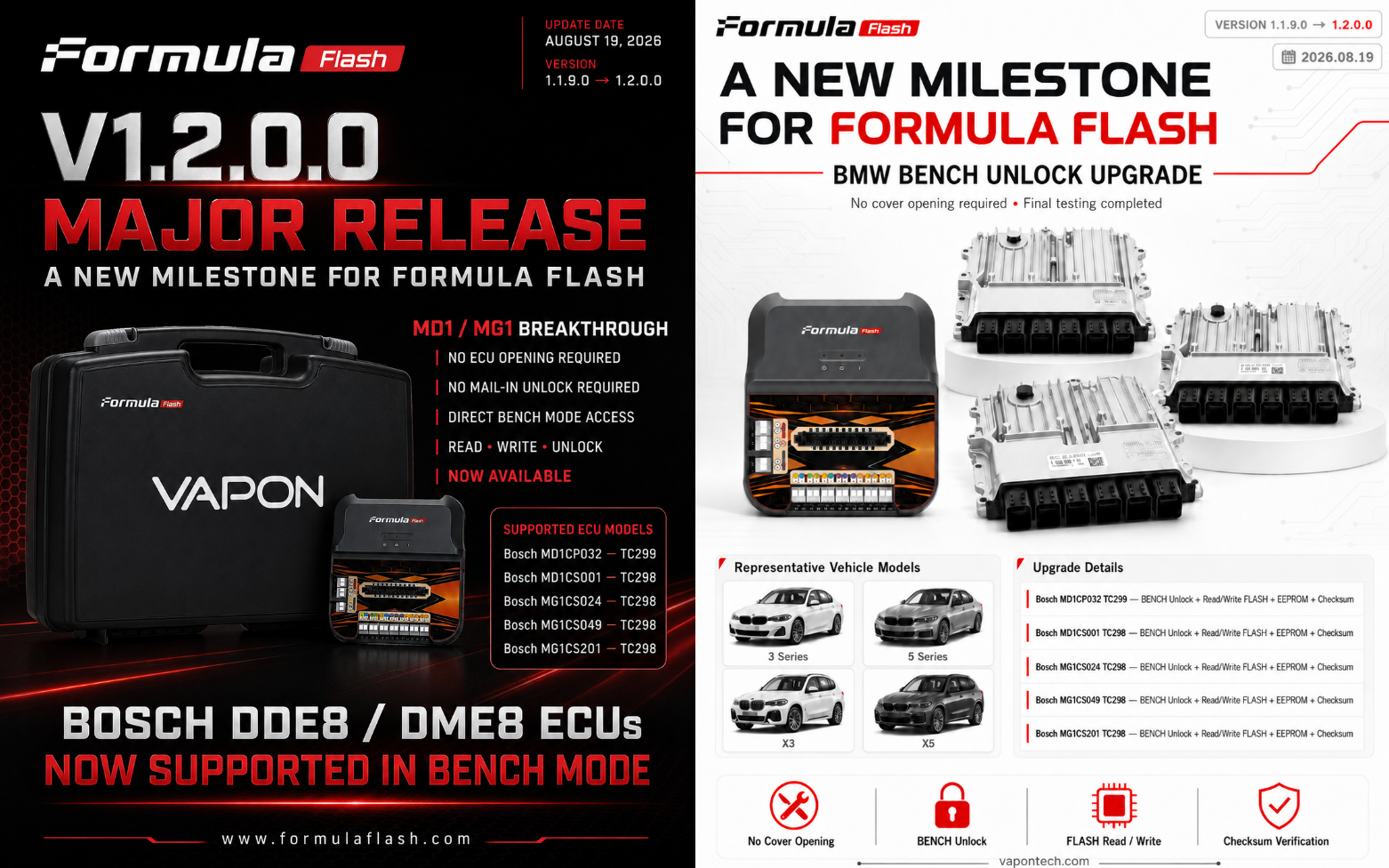 Formula Flash V1.2.0.0 Major Update