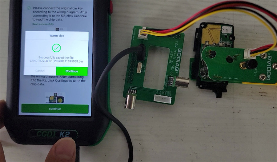cgdi k2 with godiag adapter clone ncf29ax smart key 12