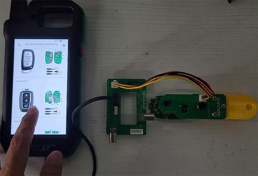cgdi k2 with godiag adapter clone ncf29ax smart key 2
