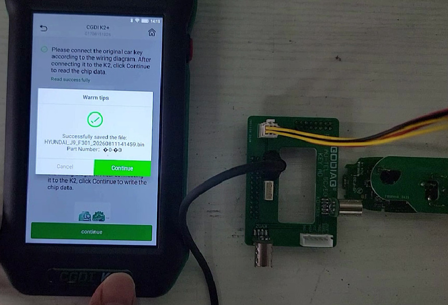 cgdi k2 with godiag adapter clone ncf29ax smart key 5