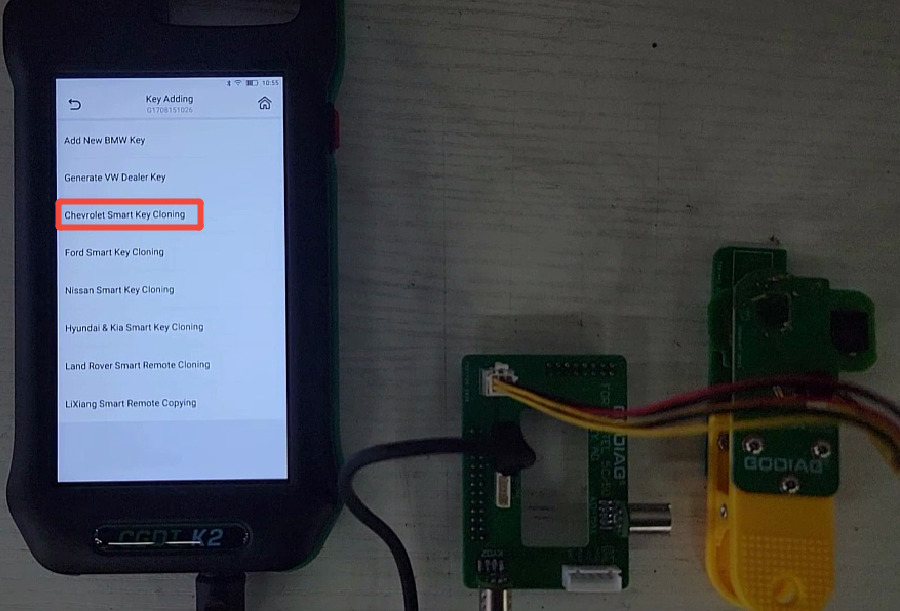 Read and write GM Chevrolet NXP chip key