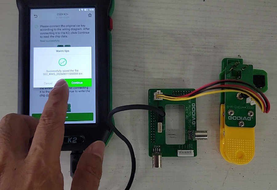 Read and write GM Chevrolet NXP chip key
