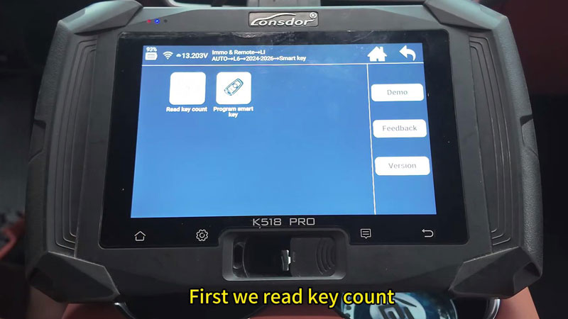 lonsdor k518 pro 2024 li auto l6 all keys lost guide 5