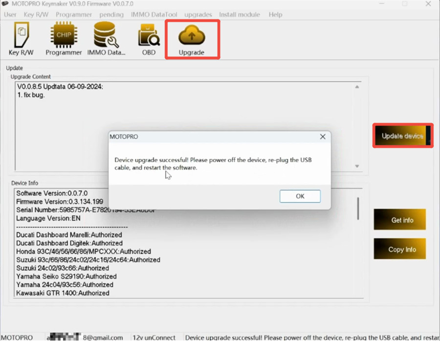 motopro software download register update 10