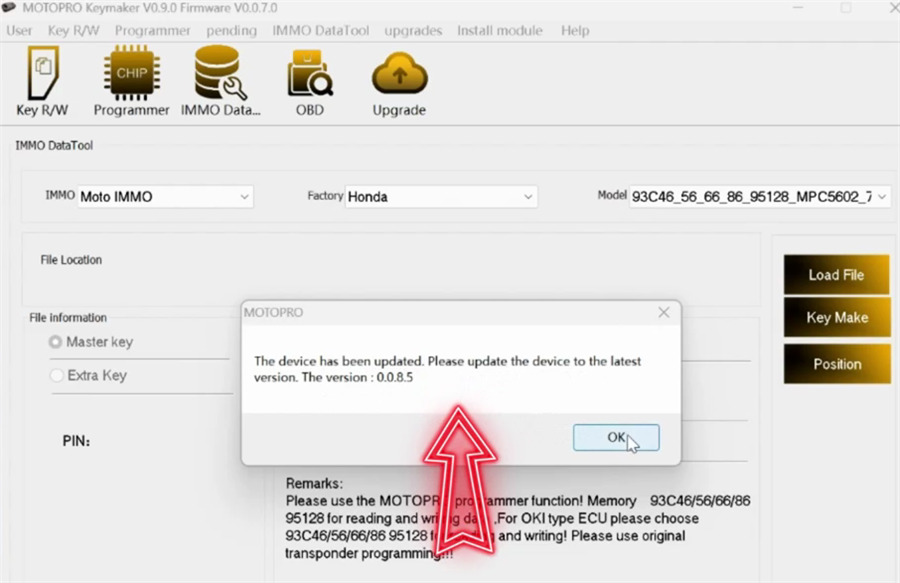 motopro software download register update