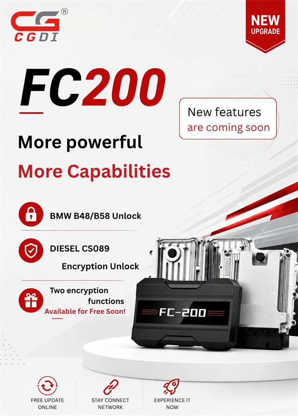 unlock encrypted bosch md1 mg1 ecus tools 9 CGDI FC200