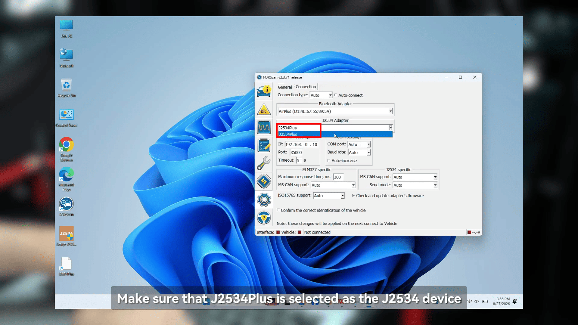 Configure the Diagnostic Software