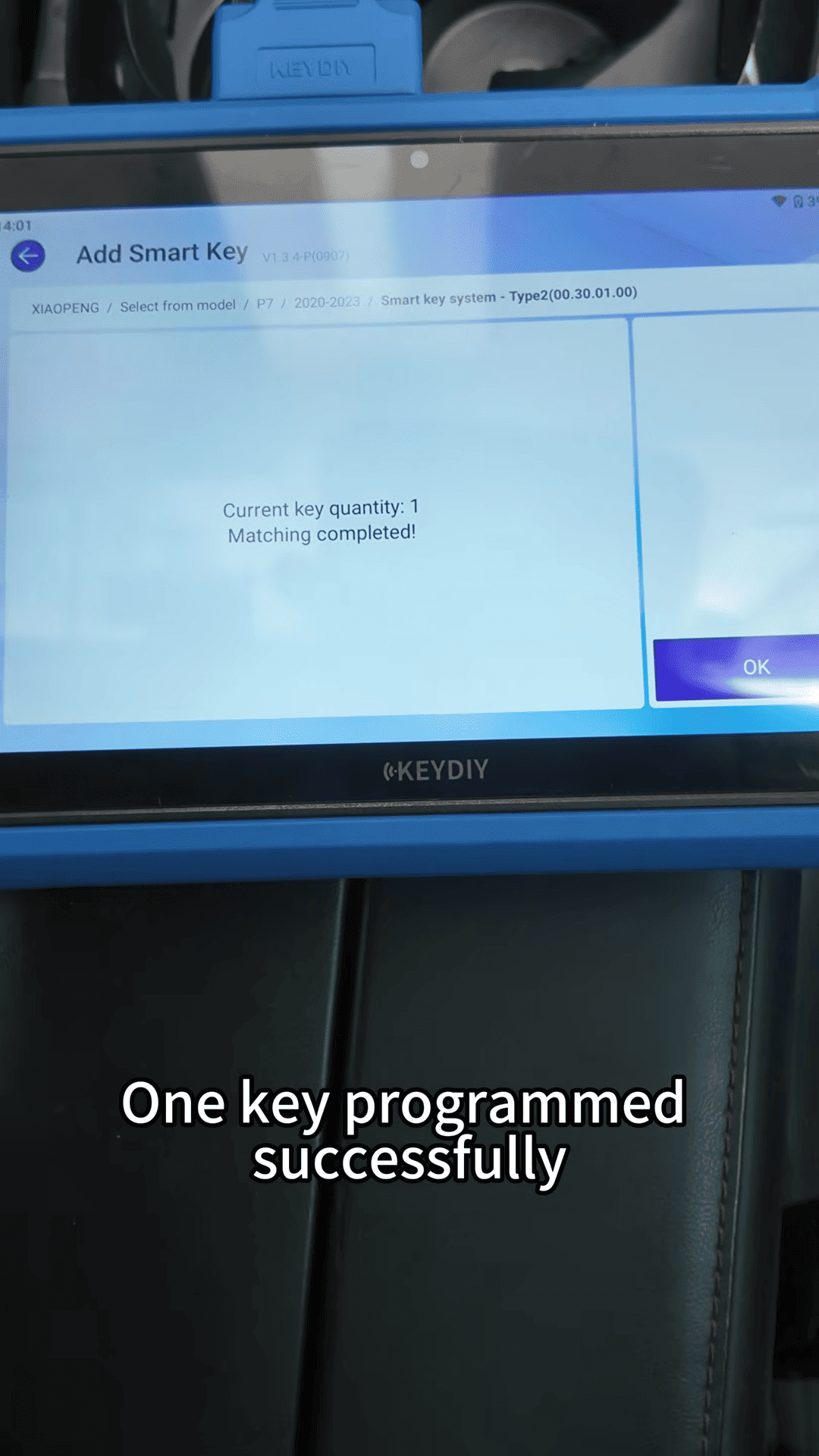 KEYDIY KD X6 Programs XPeng P7 Smart Keys Without PIN Code 5