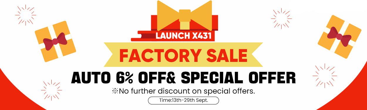 LAUNCH X431 Factory Sale Auto 6% Off