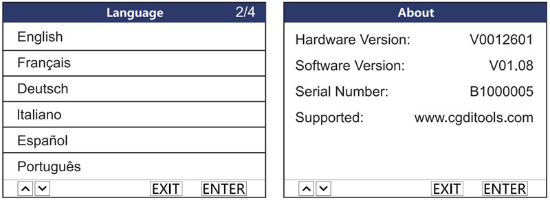 cgdi bd006 battery tester manual connect set language update 3