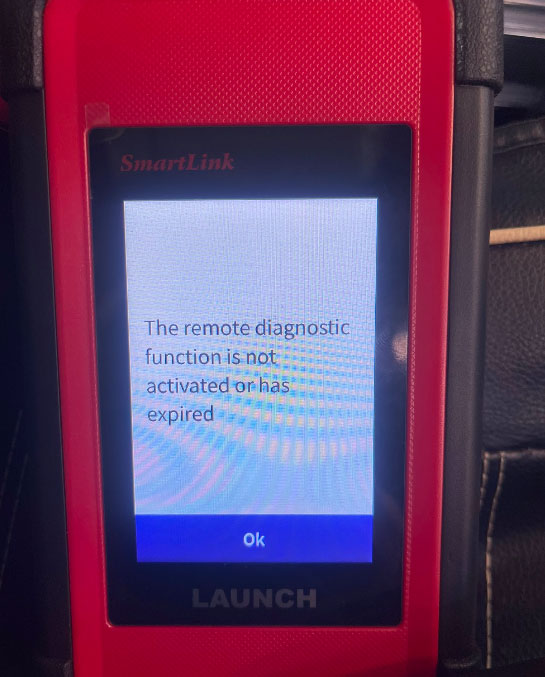 fix remote diagnostic not activated or expired on x431 pad7 smartlink