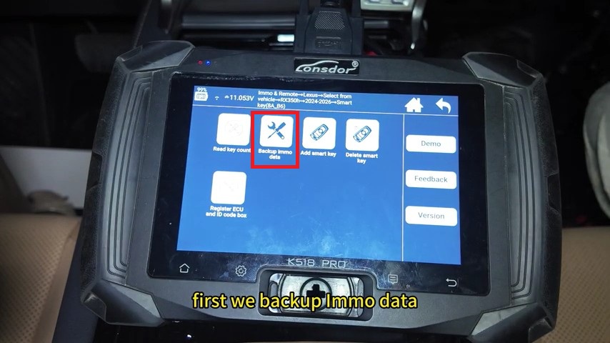 lonsdor k518 pro 2026 lexus rx350h 8a b6 key add guide 3